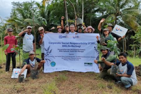 reboisasi hutan Malang selatan bersama BRI Life